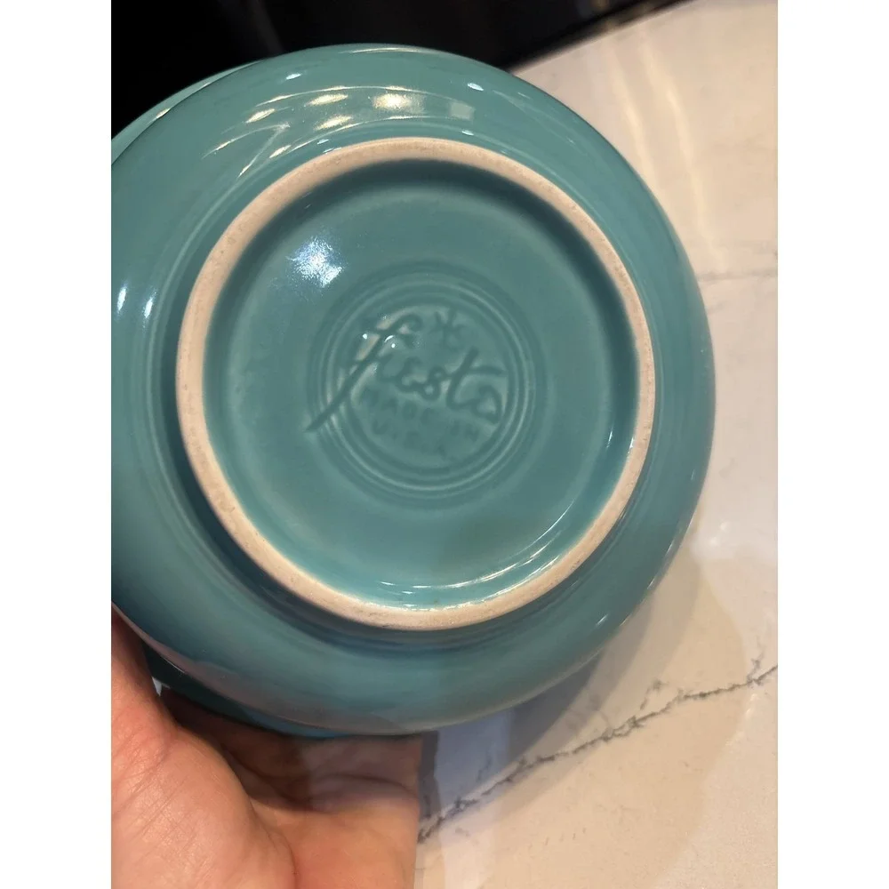 Homer Laughlin Fiestaware Turquoise 7 inch Cereal Bowl HLC USA